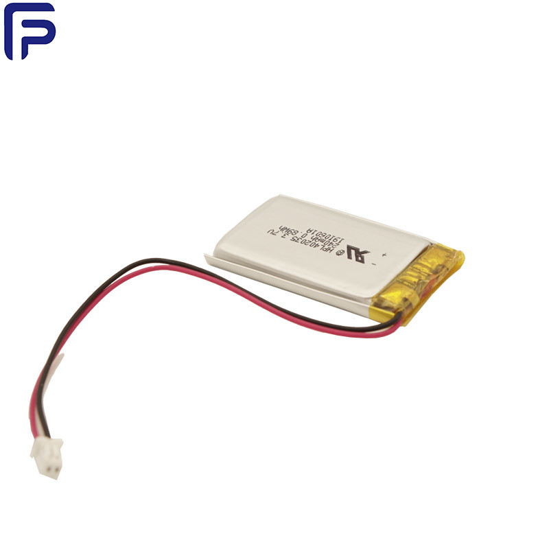 Bluetooth 3.7 V Rechargeable Lithium Polymer Battery 260mAh For Medical Device ODM